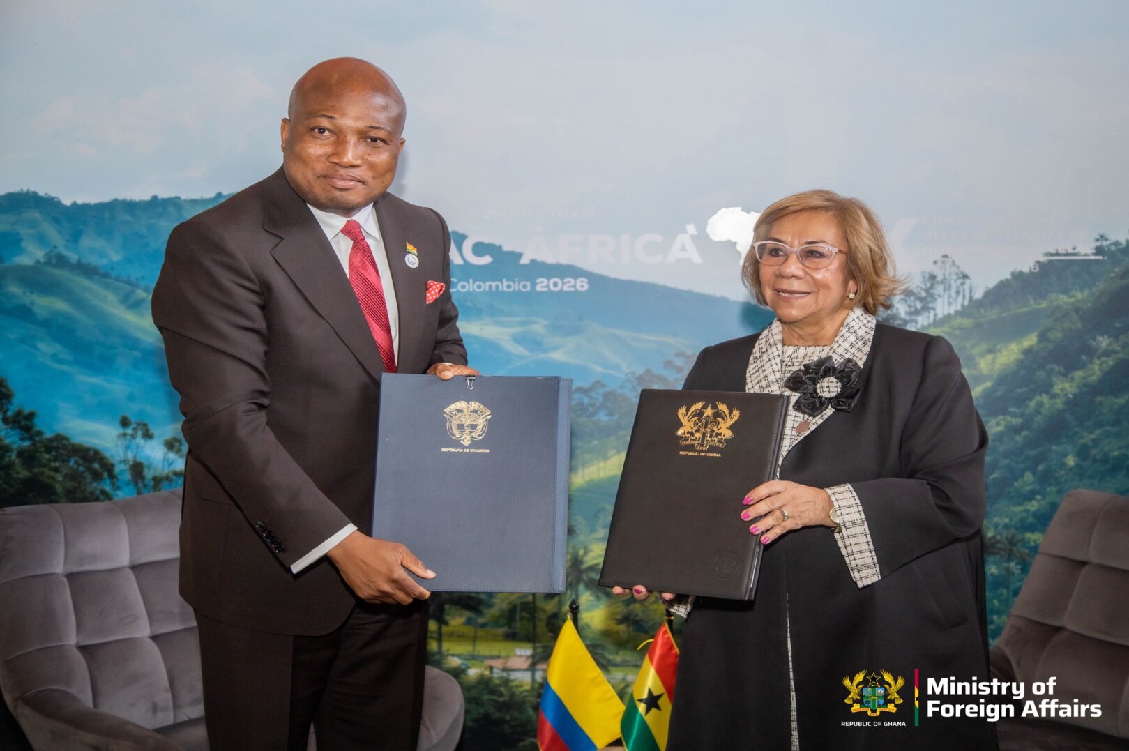 Ghana and Colombia Sign Historic Agreement to Connect Their Ports